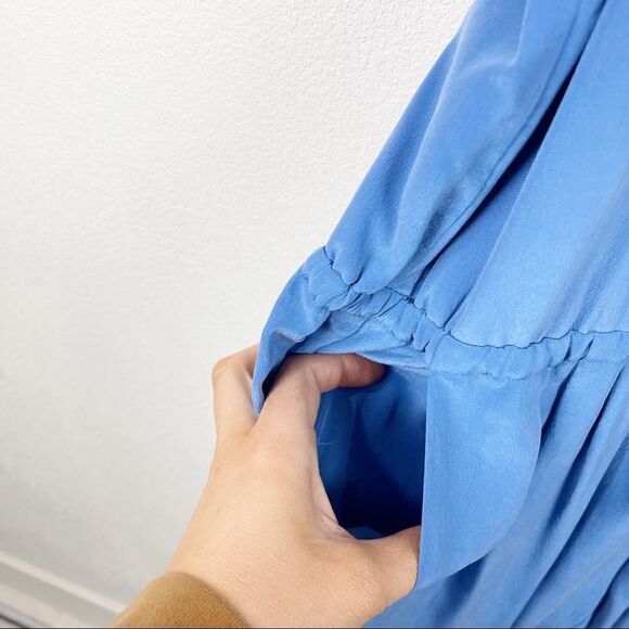 Joie Blue Silk Tank Top Jumpsuit Medium - Picture 11 of 12